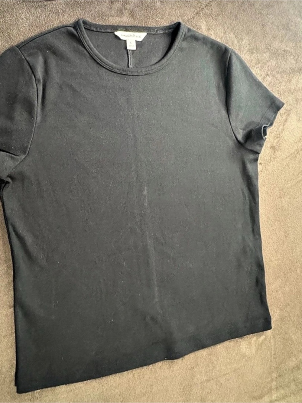 Banana Republic Black Short Sleeve Tee Size Large